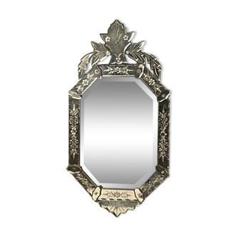 Venetian mirror 19th / 20th century Height 91 x 48.5 x 4 cm