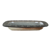 Plat en céramique, design danois, années 1960, fabriqué par Frank Keramik