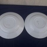 2 hollow plates in lunéville Ket G ket No. 57 diam 22 cm