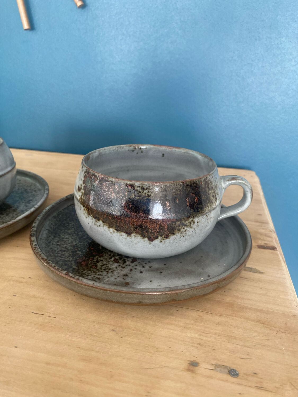 Ceramic set signed Chantal and Thierry Robert