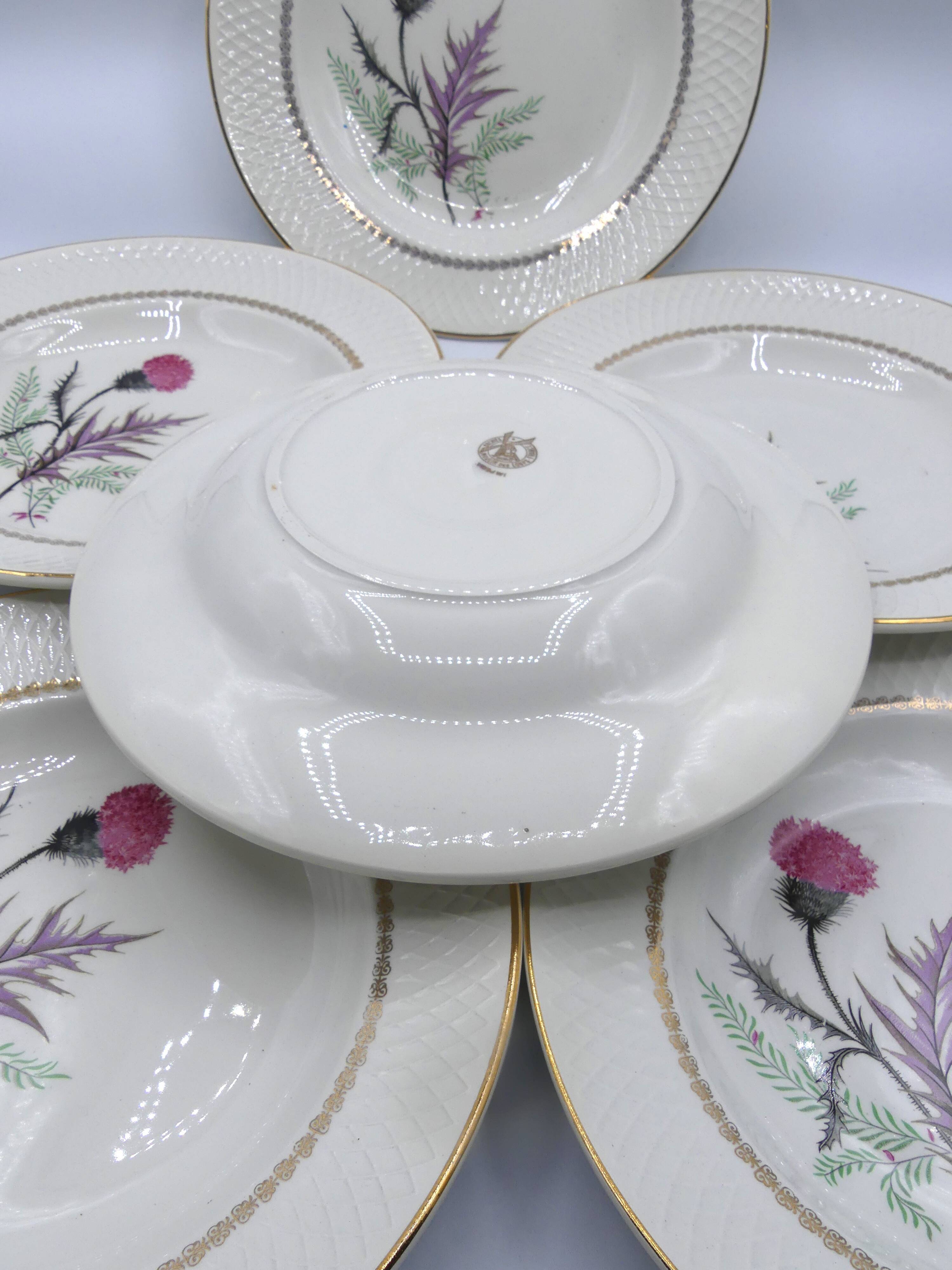 6 plates Moulin des Loups Imperia hollow