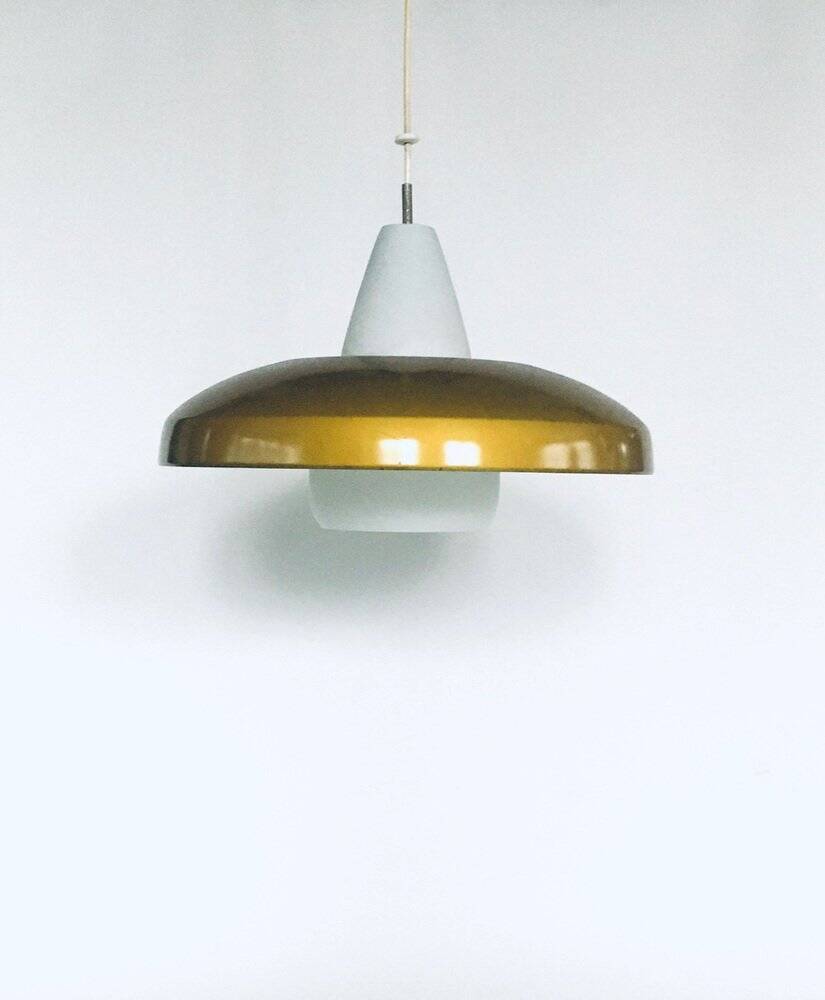 Mid-Century Modern Dutch Pendant Lamp attributed to Philips, 1950s