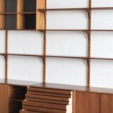 3-piece cado wall unit by poul cadovius for cado, denmark, 1960’s