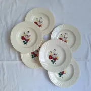 Assiettes creuses à fleurs