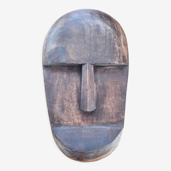 Masque ethnique en bois de manguier Madam Stoltz