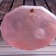 Art Deco ceiling lamp in pink pressed molded glass -