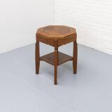 Octagonal Dutch Art Deco side table 1920s