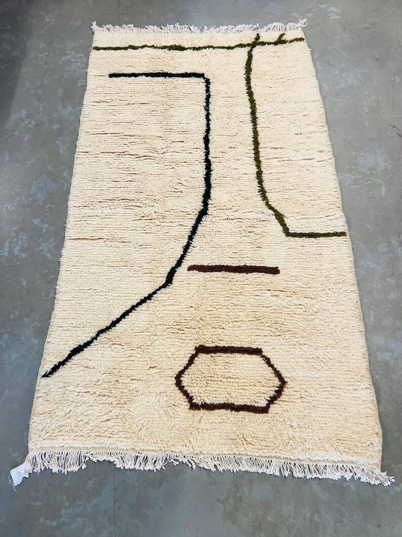 Moroccan handmade rug 200cmx100cm