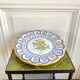 Hand-painted ceramic cake plate