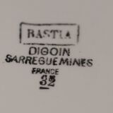 Set of 9 plates Sarreguemines Digoin and Moulin des Loups