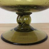 Biot bubbled glass cup, fruit basket