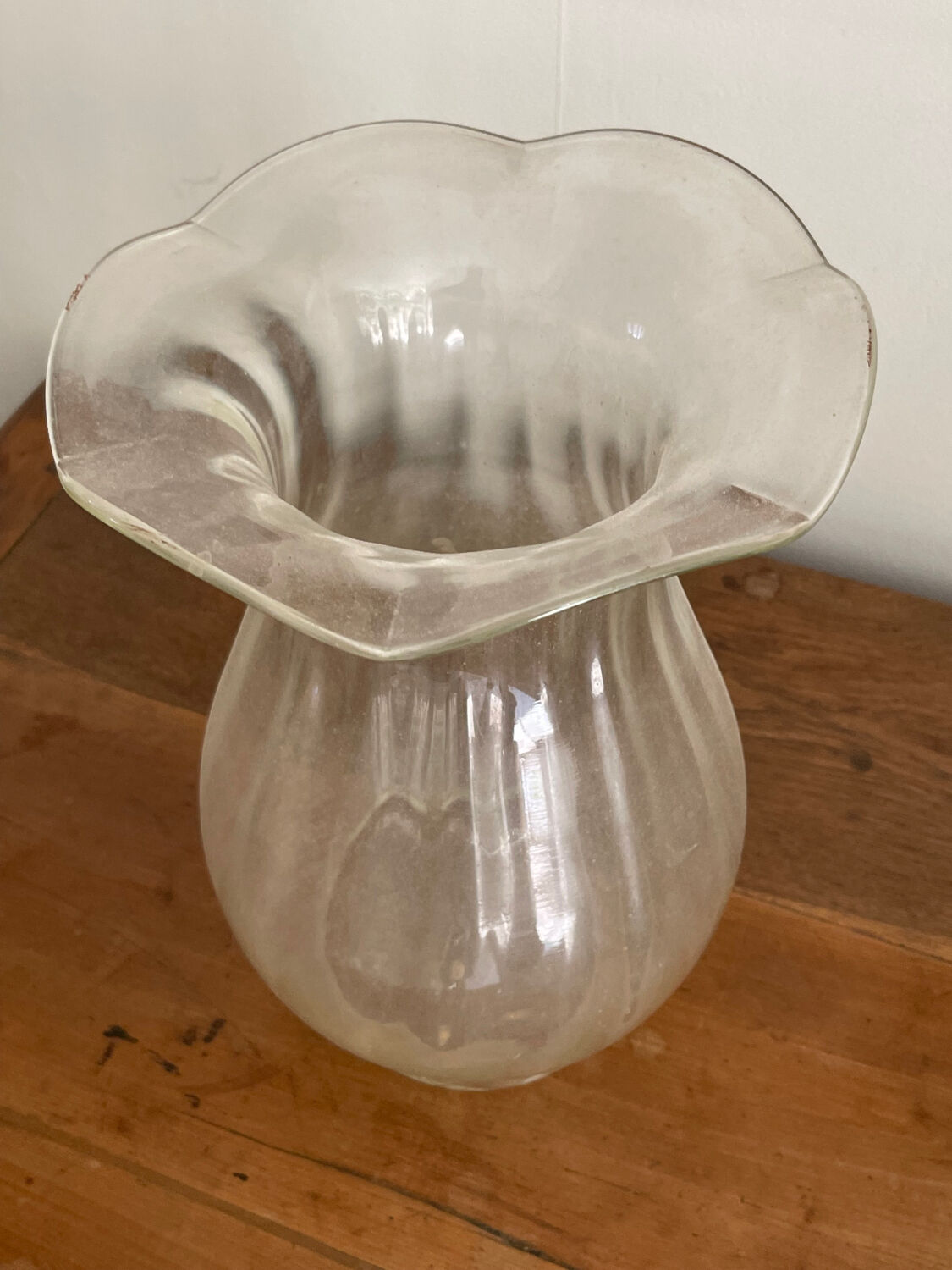 Grand vase transparent