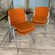DSC 106 chair in orange by Giancarlo Piretti for Castelli, 1970s.