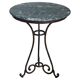 Iron and marble vintage side table, Italy 1980s