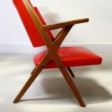 Vintage Italian armchair in Scandinavian style.