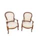 Paire de fauteuils Voltaire Louis Philippe en acajou, XIX Siècle