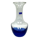 "Flirt" Glass Vase by R&B Ritzenhoff Breker – Cobalt Crackle Glass – 1990s