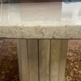 Jean Charles travertine dining table for Roche Bobois 1970s