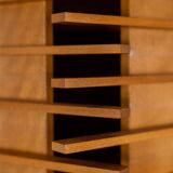 Eric Miomandre. Blond beech wardrobe. 20th century.