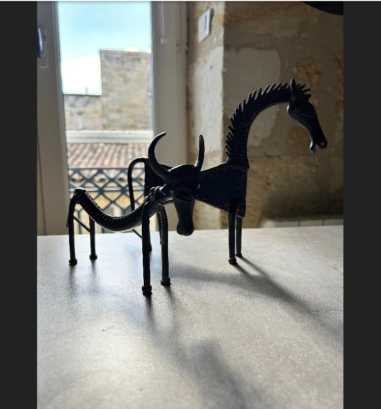 Ethnic figurines zoomorphic metal Orissa