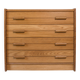 Chest of drawers with 4 drawers in the style of Maison Regain, 1970s.