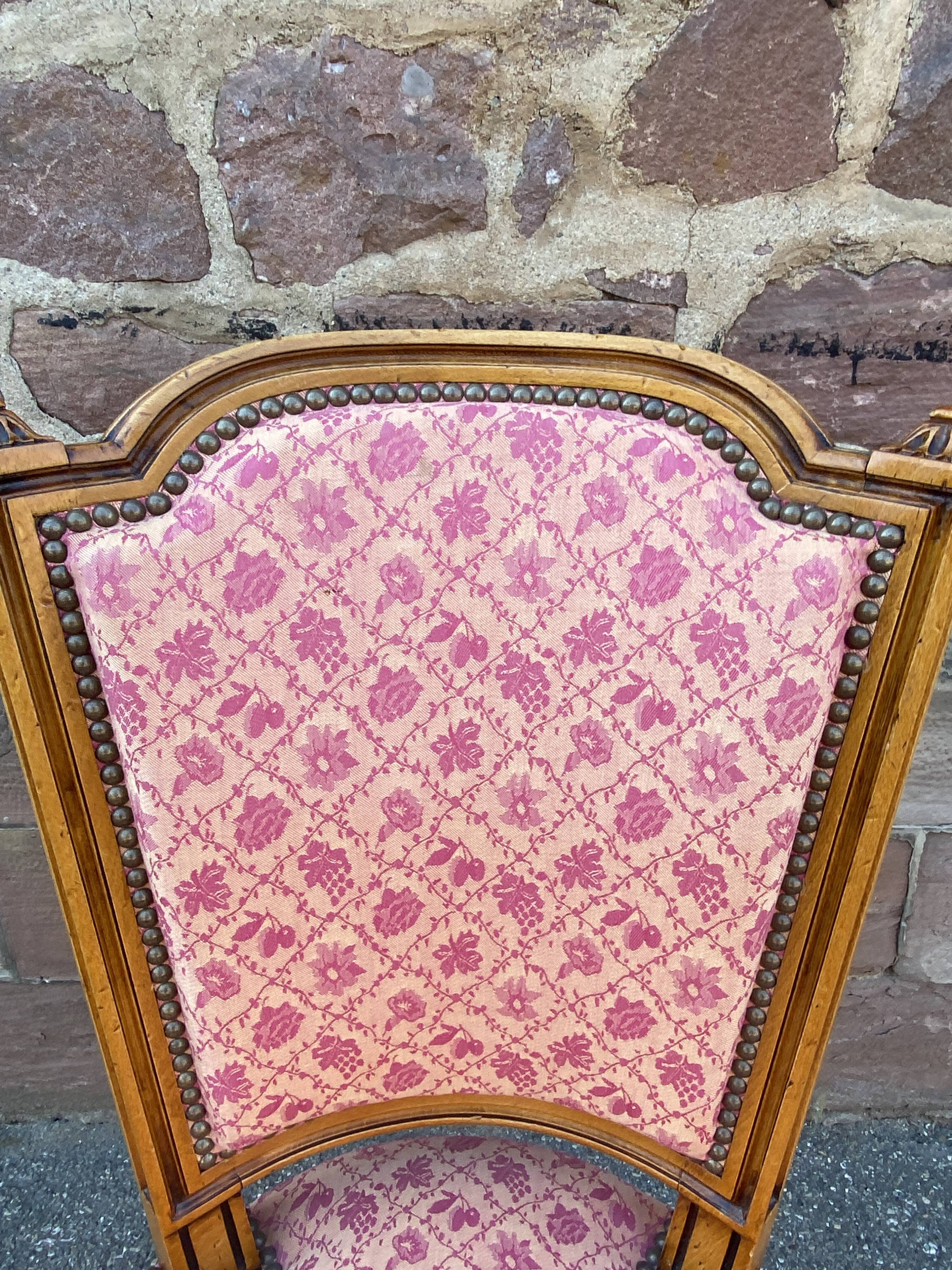 Set of 4 vintage Louis XVI style French chairs