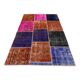 Distressed vintage turkish patchwork rug 150x100 cm wool medium