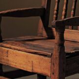 Alpine armchair in larch, 18th century