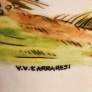 Vase paons en porcelaine