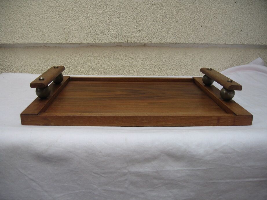 60's wooden tray