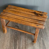 Footrest in old wood