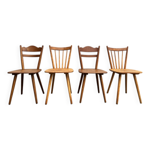 Série de 4 chaises bistrot - compas