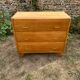 Vintage 1960s chest of drawers in blond beech