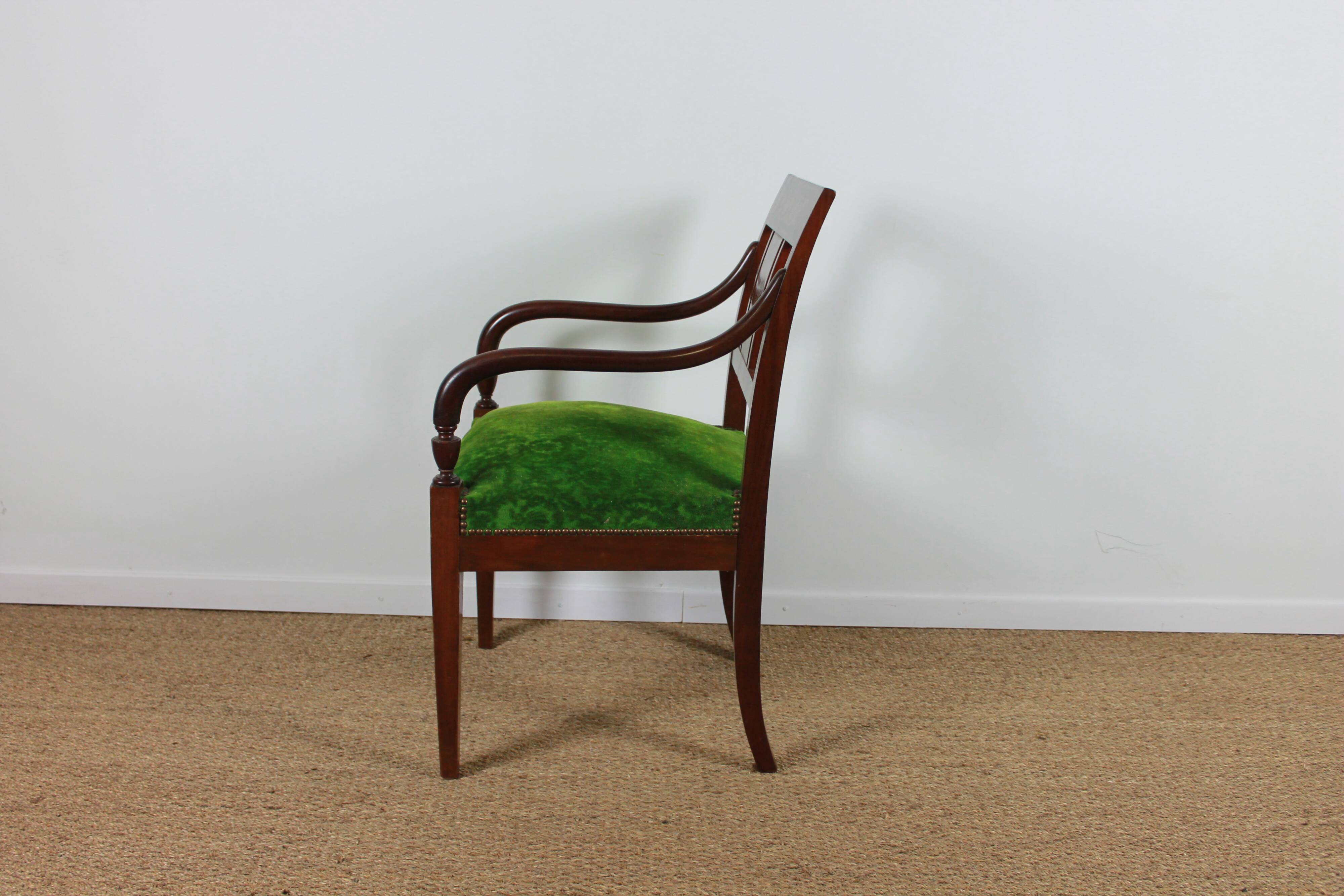 Empire style armchairs