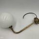 Brass and glass wall light