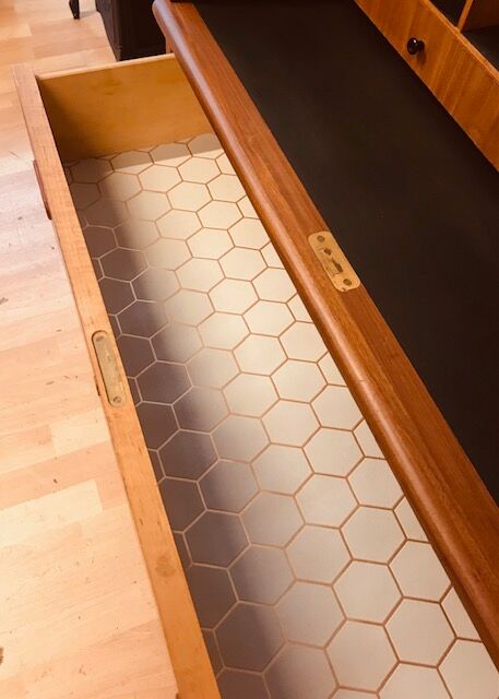 Scandinavian cylinder secretary egon ostergaard