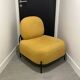 Fabric armchair with metal legs - Polly