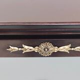 Vintage Ebonized Beech Console Table by Paolo Buffa with Glass Top, Italy