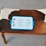 Chair in cowhide with ottoman inspiration Norwegian