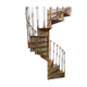 XXeme iron-cast spiral staircase