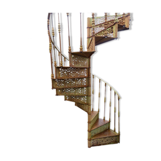 Escalier colimaçon en fonte de fer XXeme
