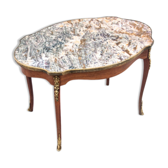 Table avec plateau en pierre, France, vers 1900