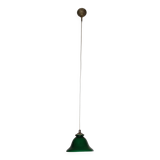 Suspension laiton tulipe opaline verte