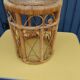 Peacok vintage bohemian chic rattan stool