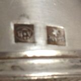 Silver metal towel ring