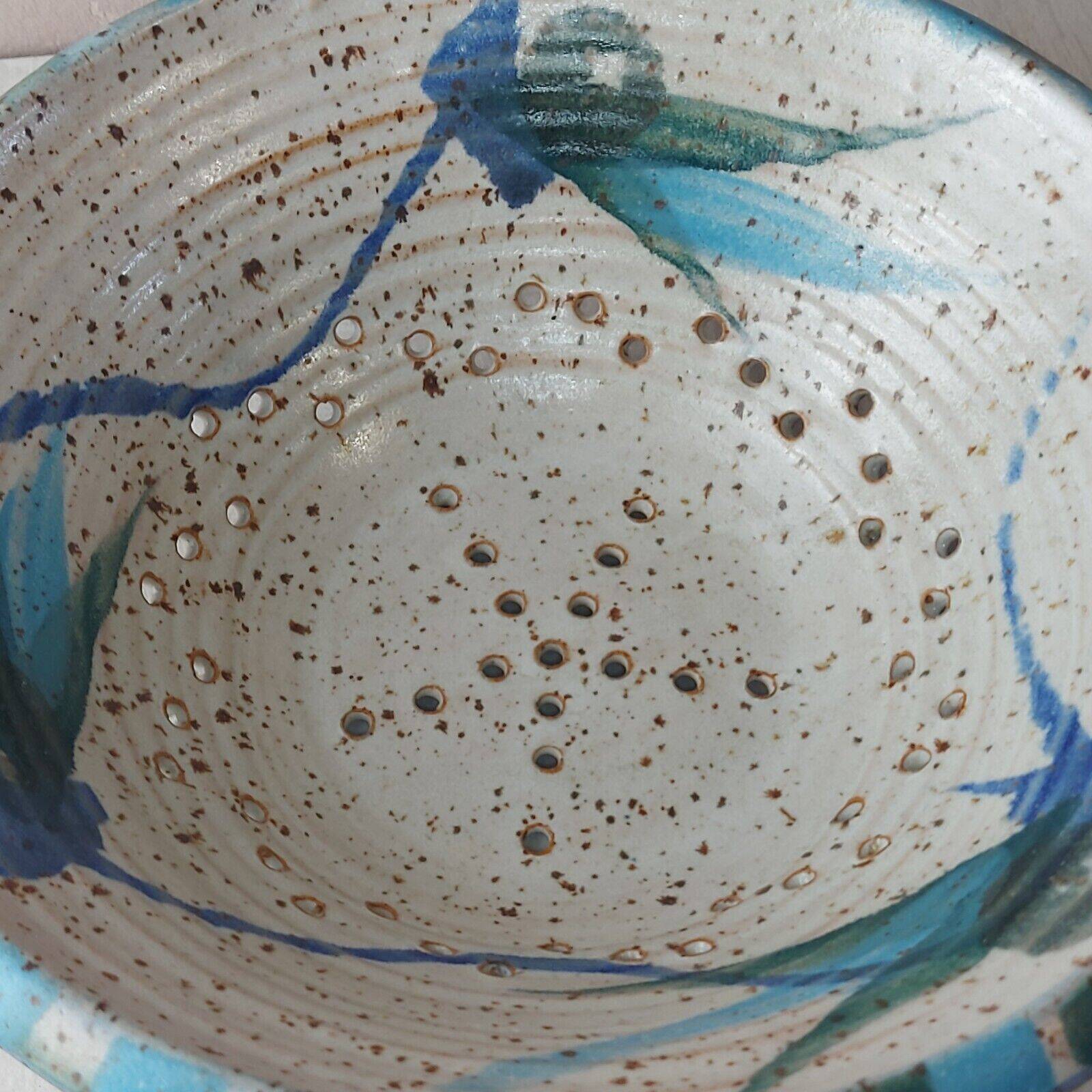 Old stoneware colander