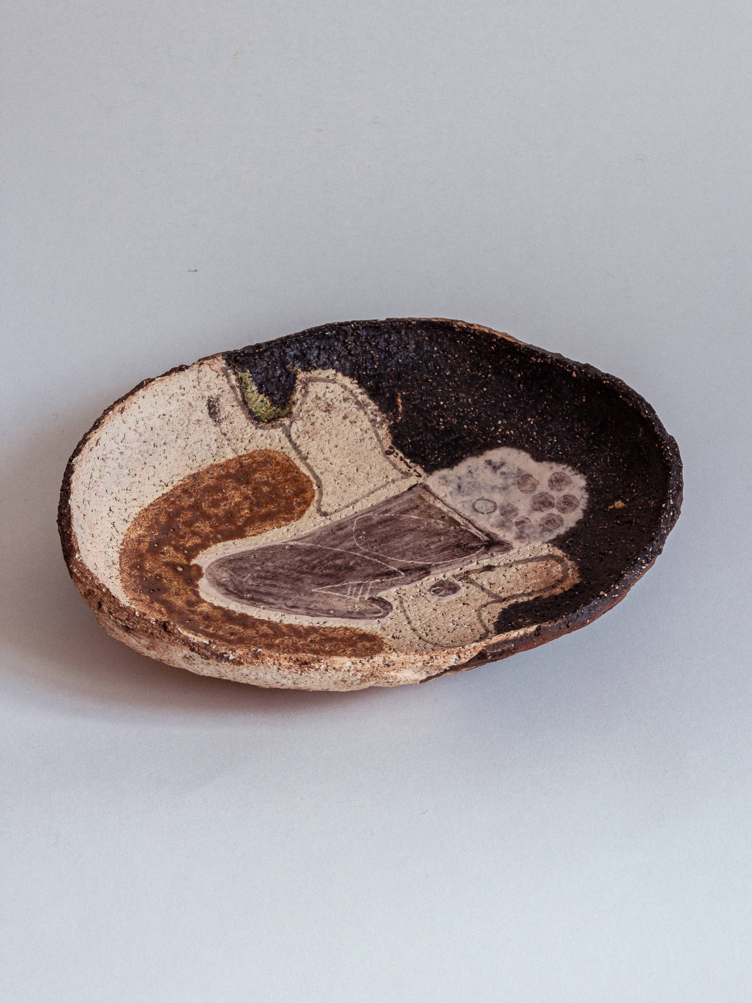 Bowl, centerpiece or fruit bowl, Cianciolo Ceramiche, Sicily, 1960/70