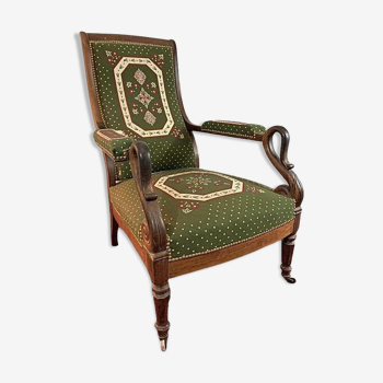 Voltaire armchair, Charles X period, nineteenth century