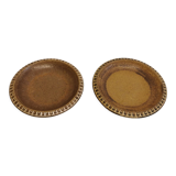 Ceramic plates, designed and made by Danish Ravnild (both stamped and signed)
