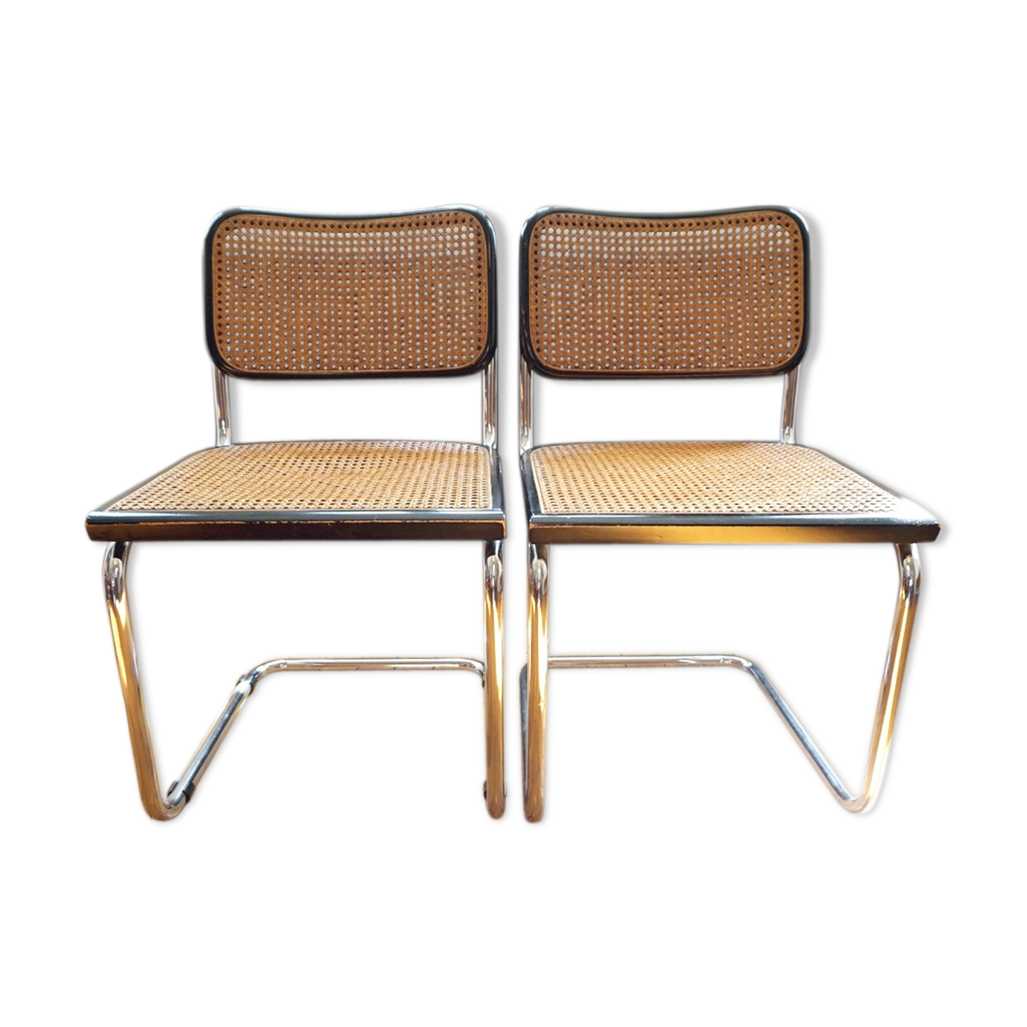 Pair of Cesca B32 chairs by Marcel Breuer